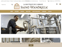 Tablet Screenshot of boutique-saintwandrille.com